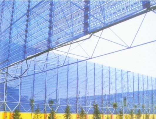 青铜峡环保扫风墙网架工程